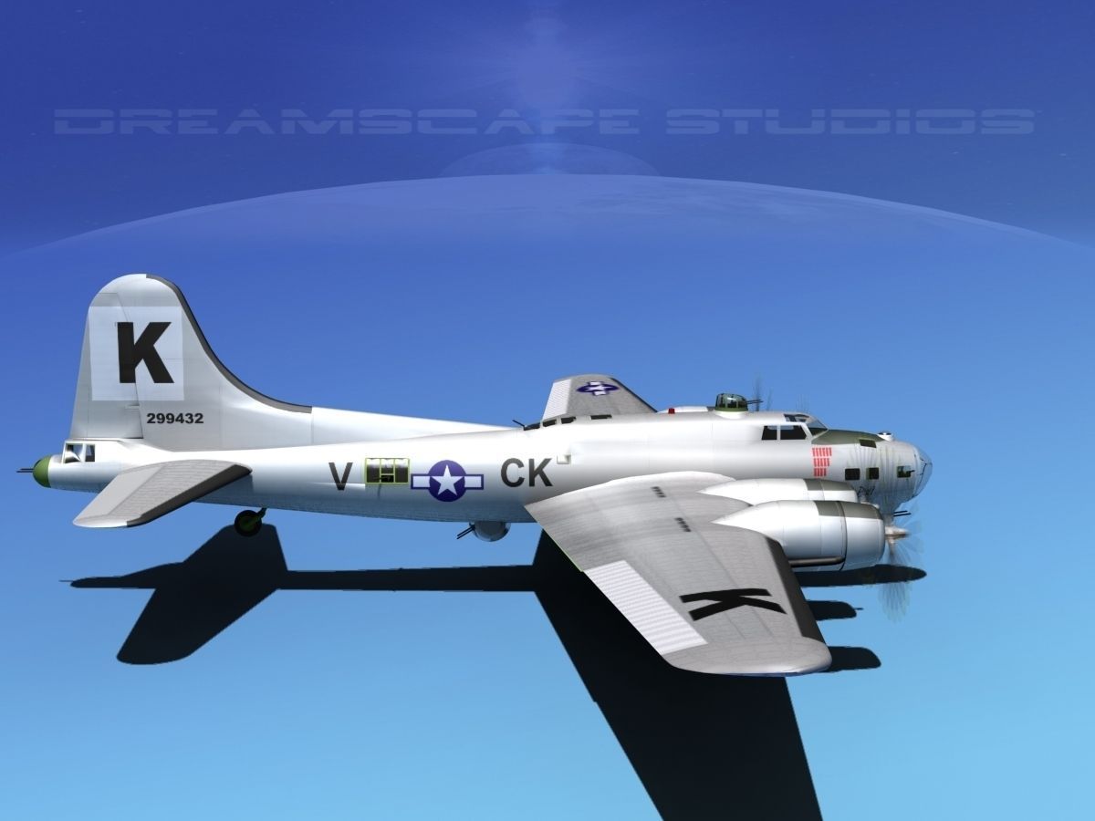 Boeing B-17G Flying Fortress  HP V05 3D model_4