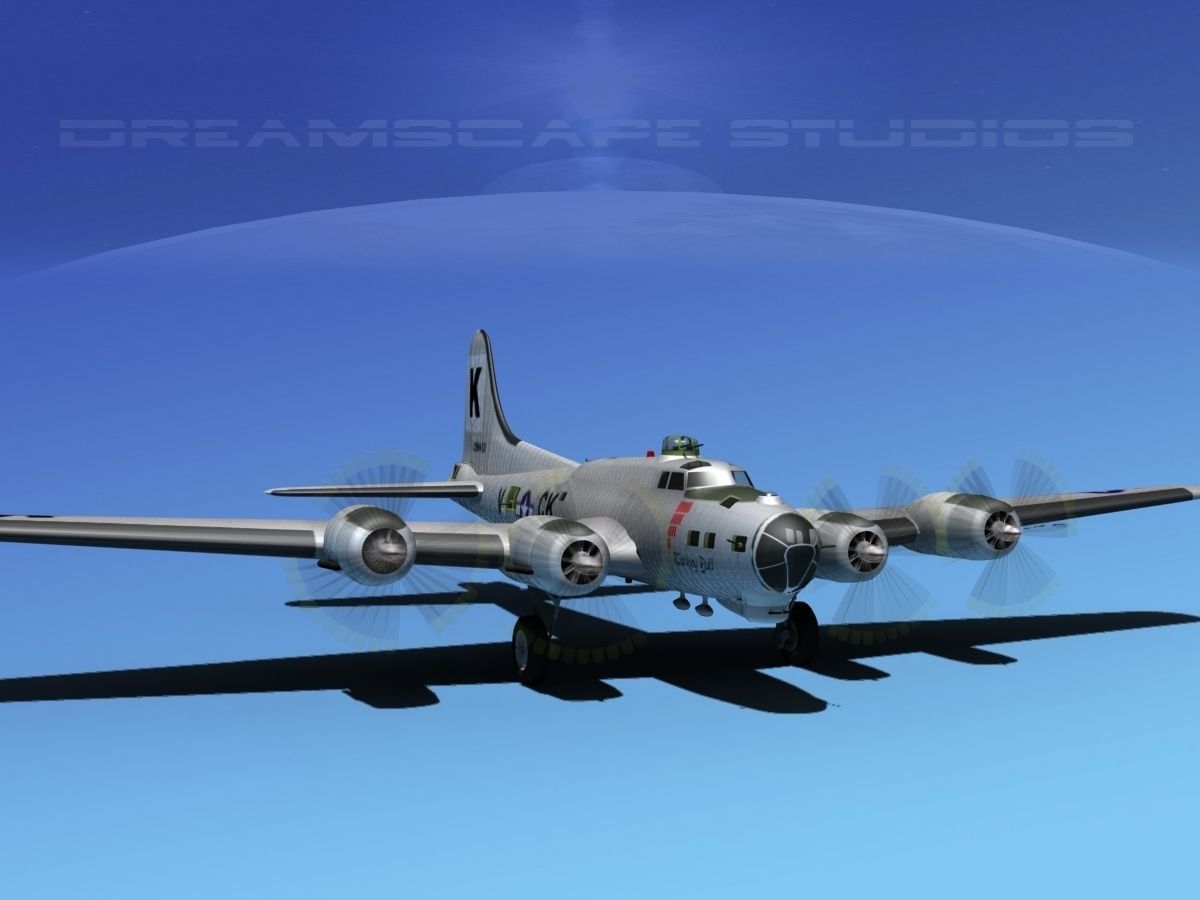 Boeing B-17G Flying Fortress  HP V05 3D model_2