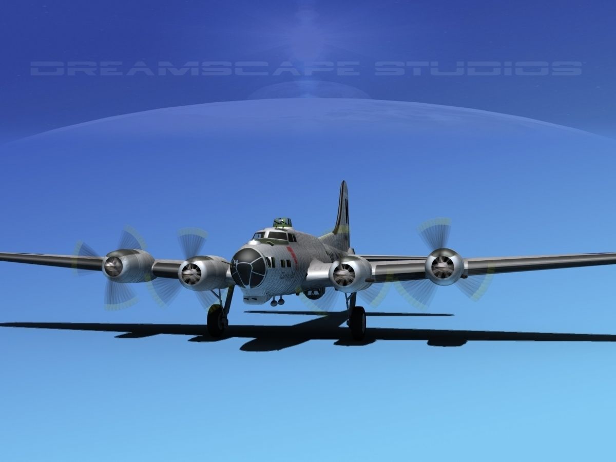 Boeing B-17G Flying Fortress  HP V05 3D model_1