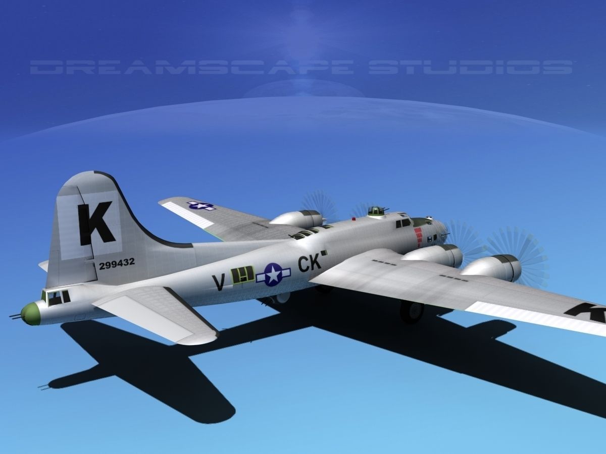 Boeing B-17G Flying Fortress  HP V05 3D model_5