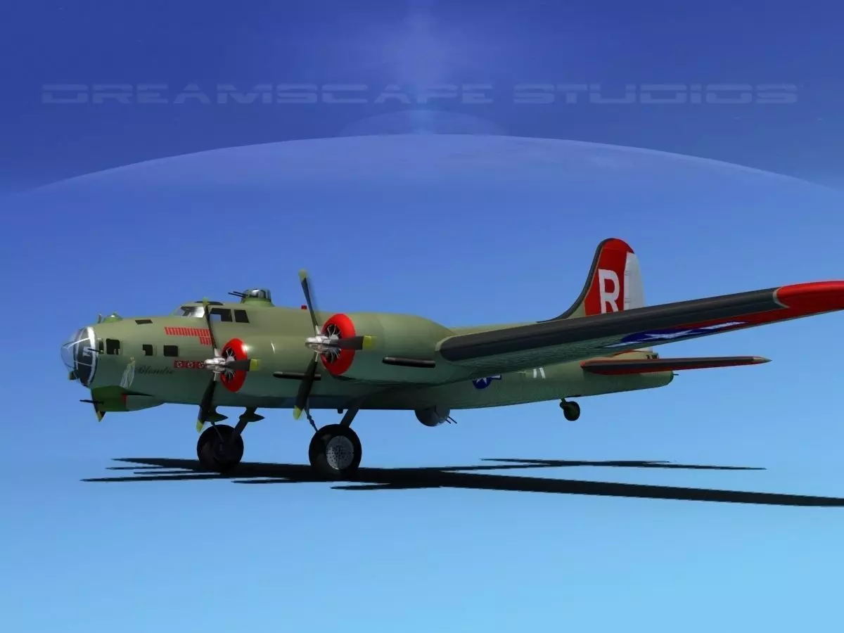 Boeing B-17G Flying Fortress MP V01 3D model