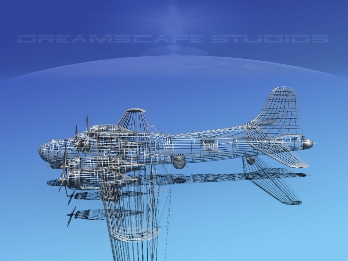 Boeing B-17G Flying Fortress MP V03 3D model_13