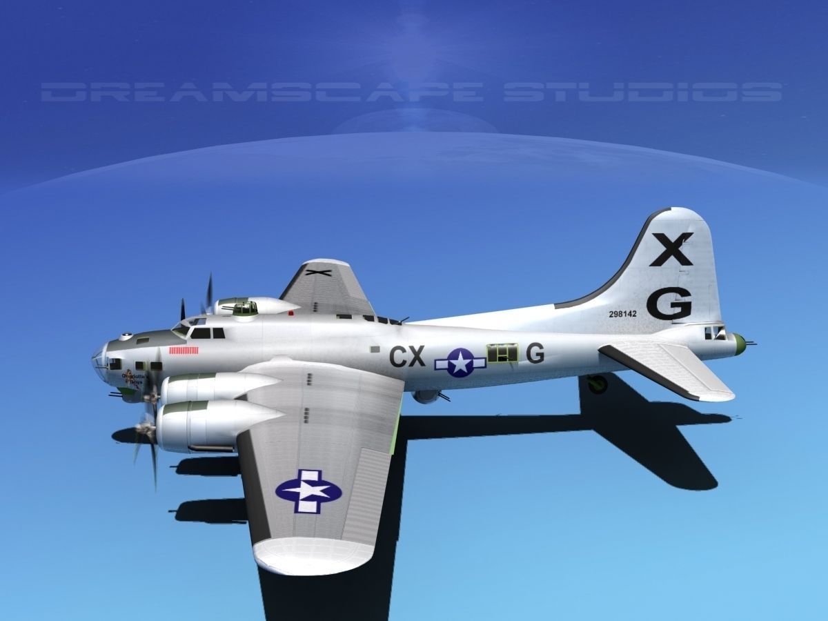 Boeing B-17G Flying Fortress MP V03 3D model_9