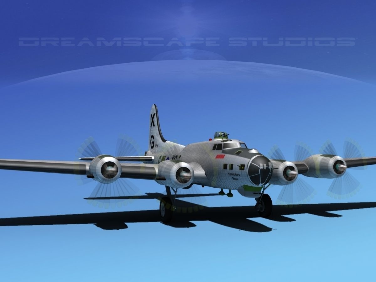 Boeing B-17G Flying Fortress MP V03 3D model_2