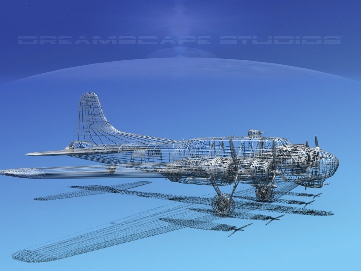 Boeing B-17G Flying Fortress MP V05 3D model_12