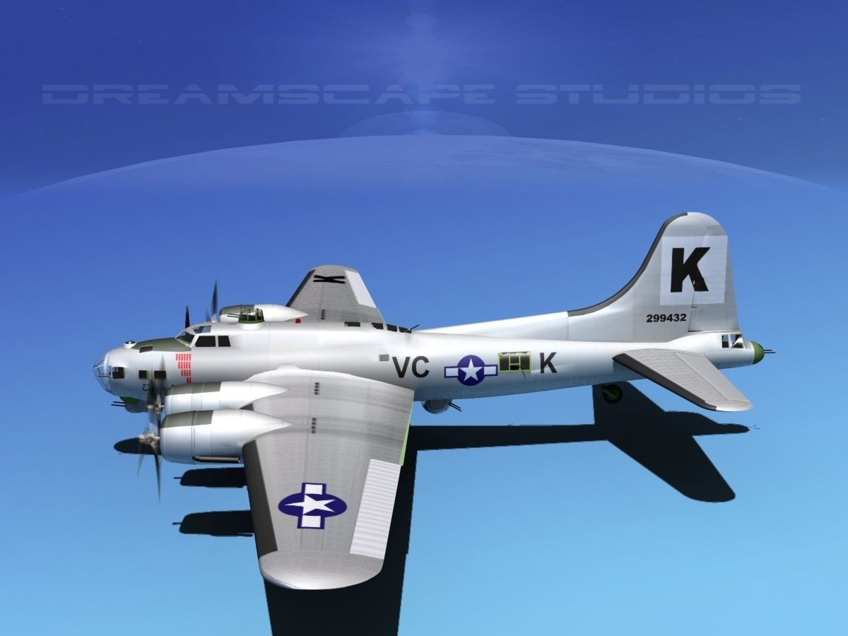Boeing B-17G Flying Fortress MP V05 3D model_9
