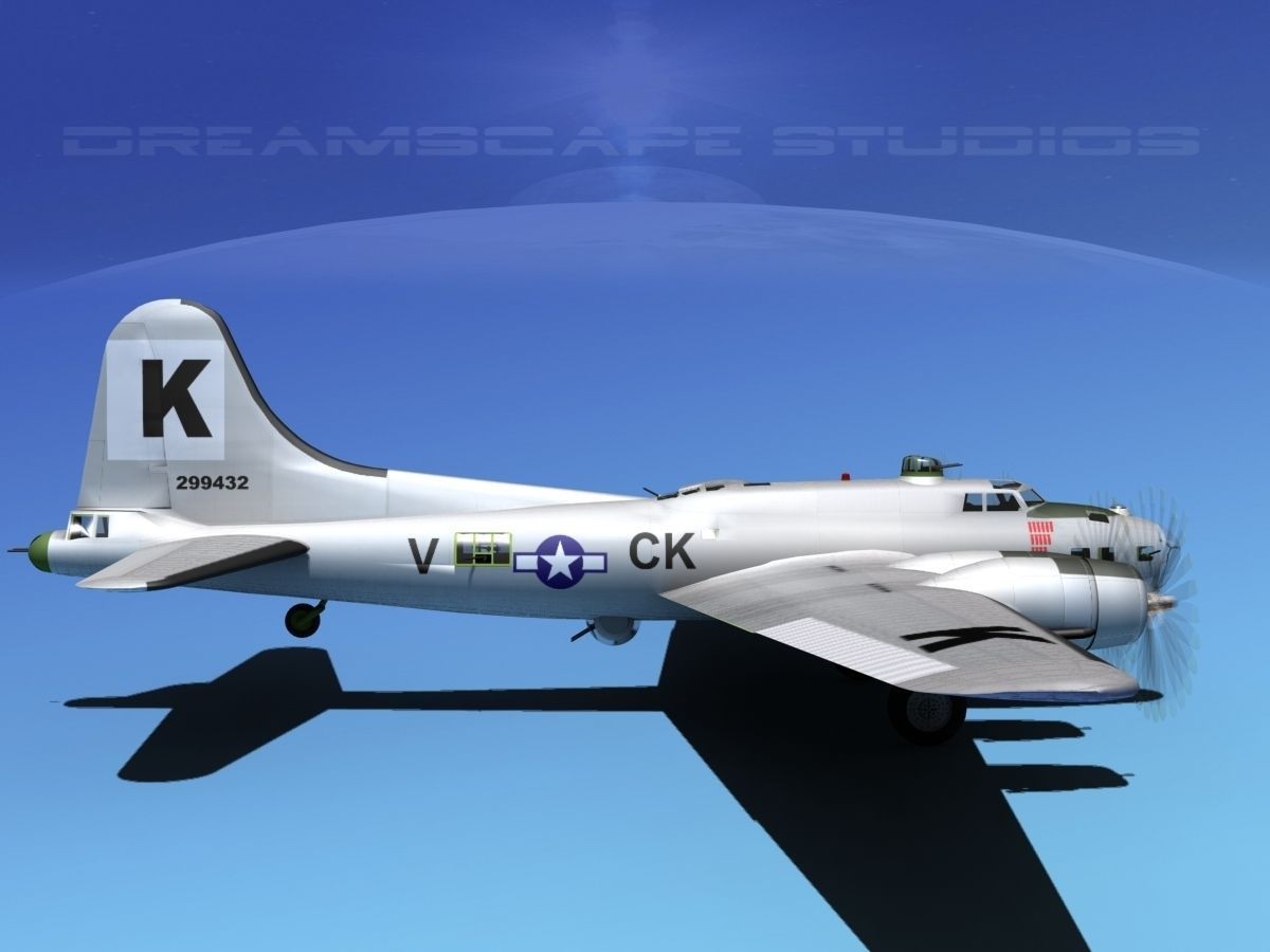 Boeing B-17G Flying Fortress MP V05 3D model_4