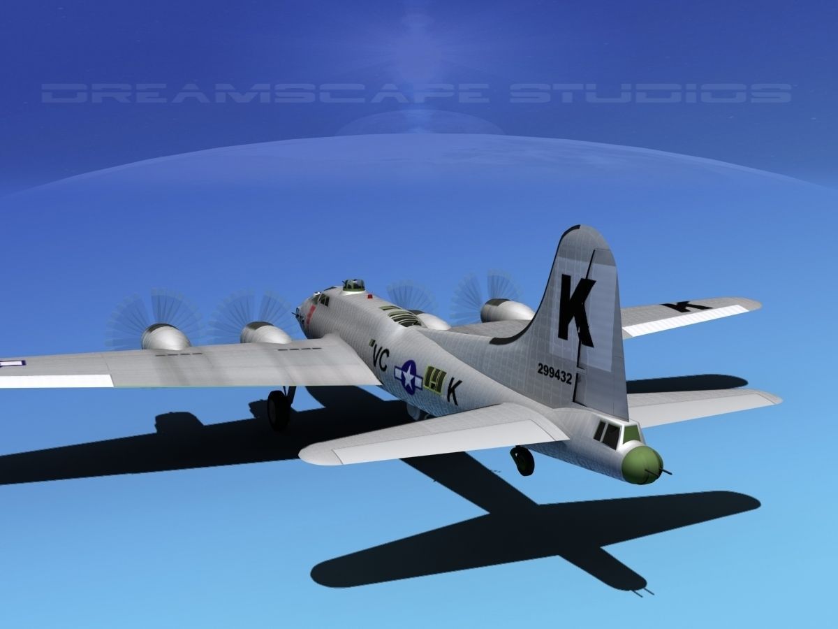 Boeing B-17G Flying Fortress MP V05 3D model_7
