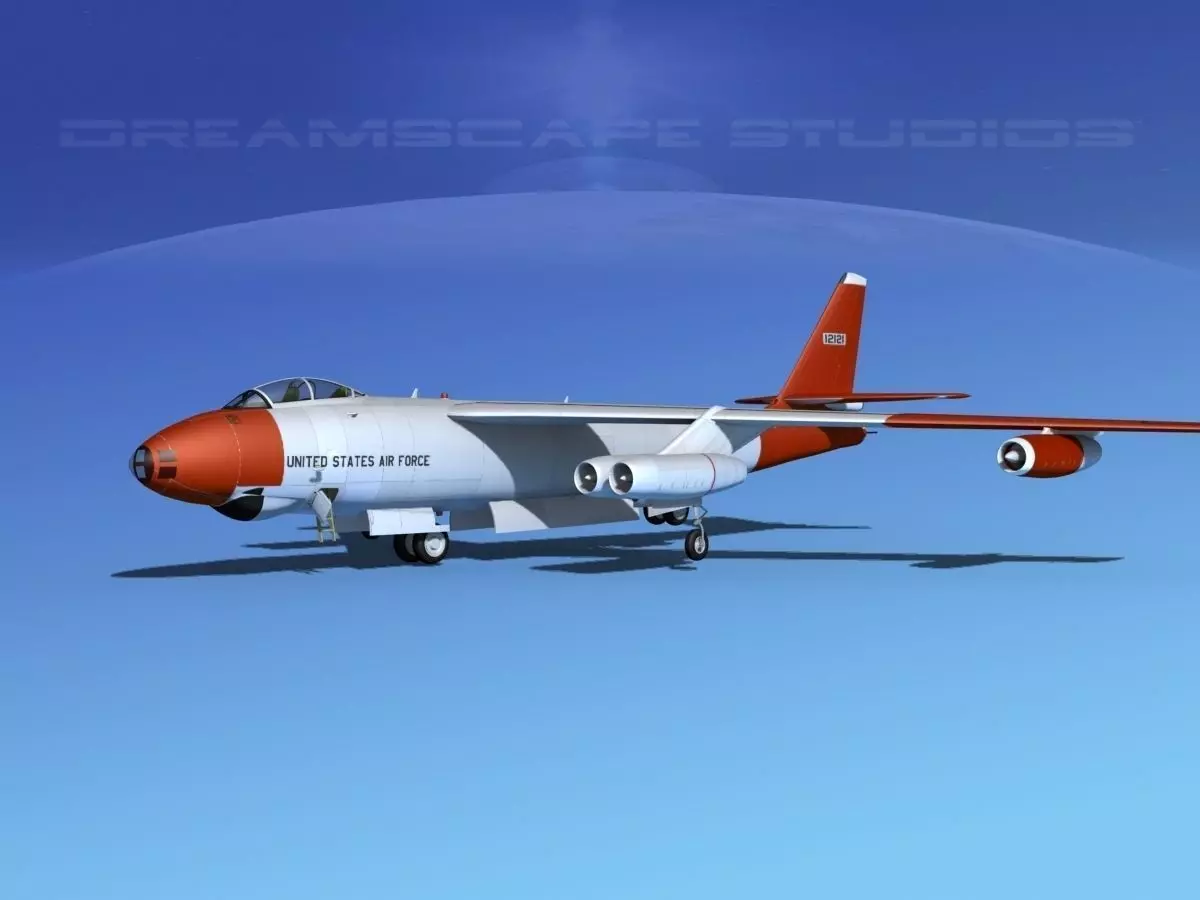Boeing B-47A Stratojet V02 3D model
