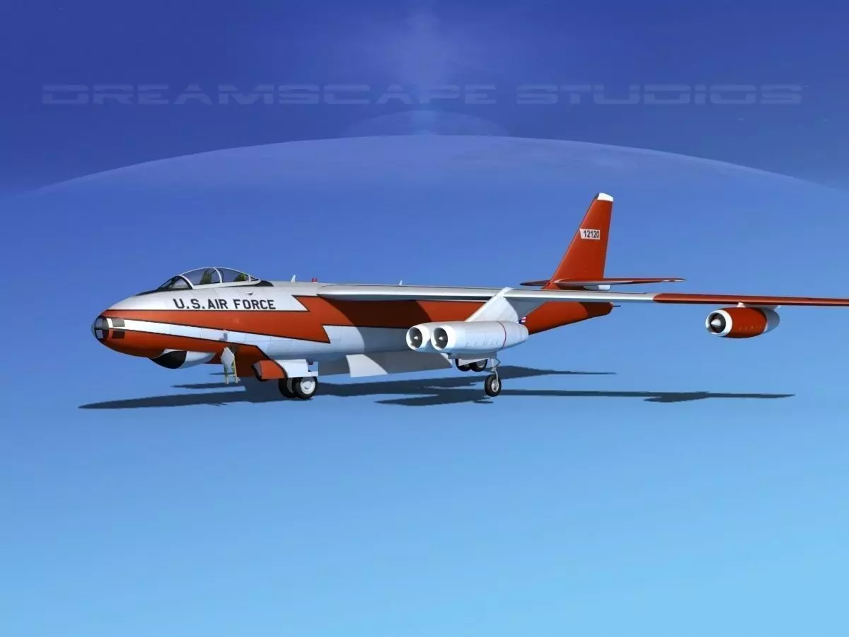 Boeing B-47A Stratojet V03 3D model