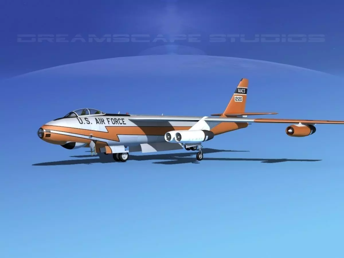 Boeing B-47A Stratojet V04 3D model