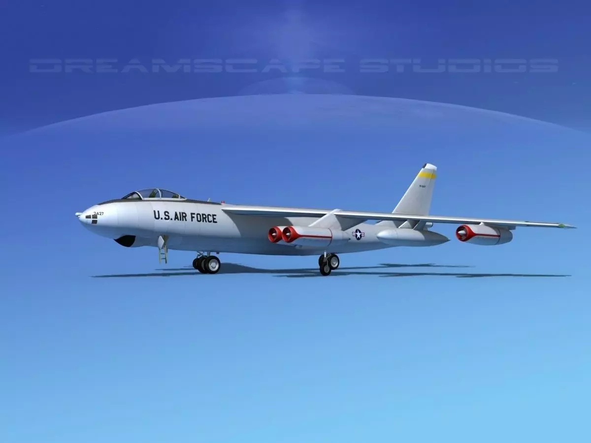 Boeing B-47B Stratojet V01 3D model