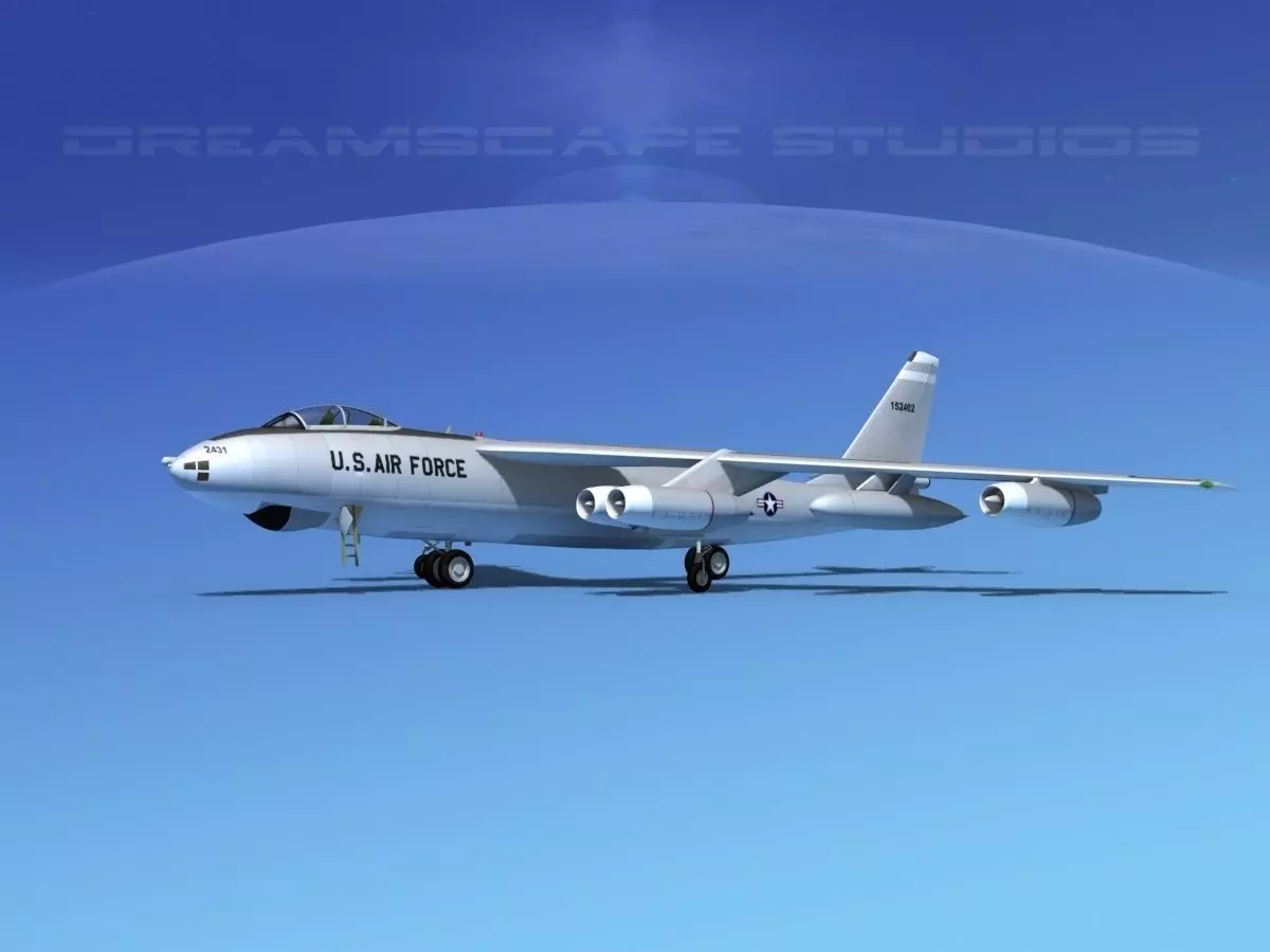 Boeing B-47B Stratojet V02 3D model