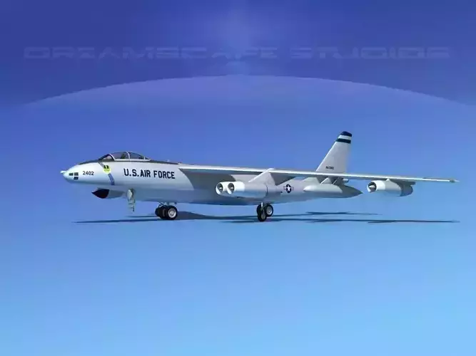 Boeing B-47B Stratojet V03 3D model