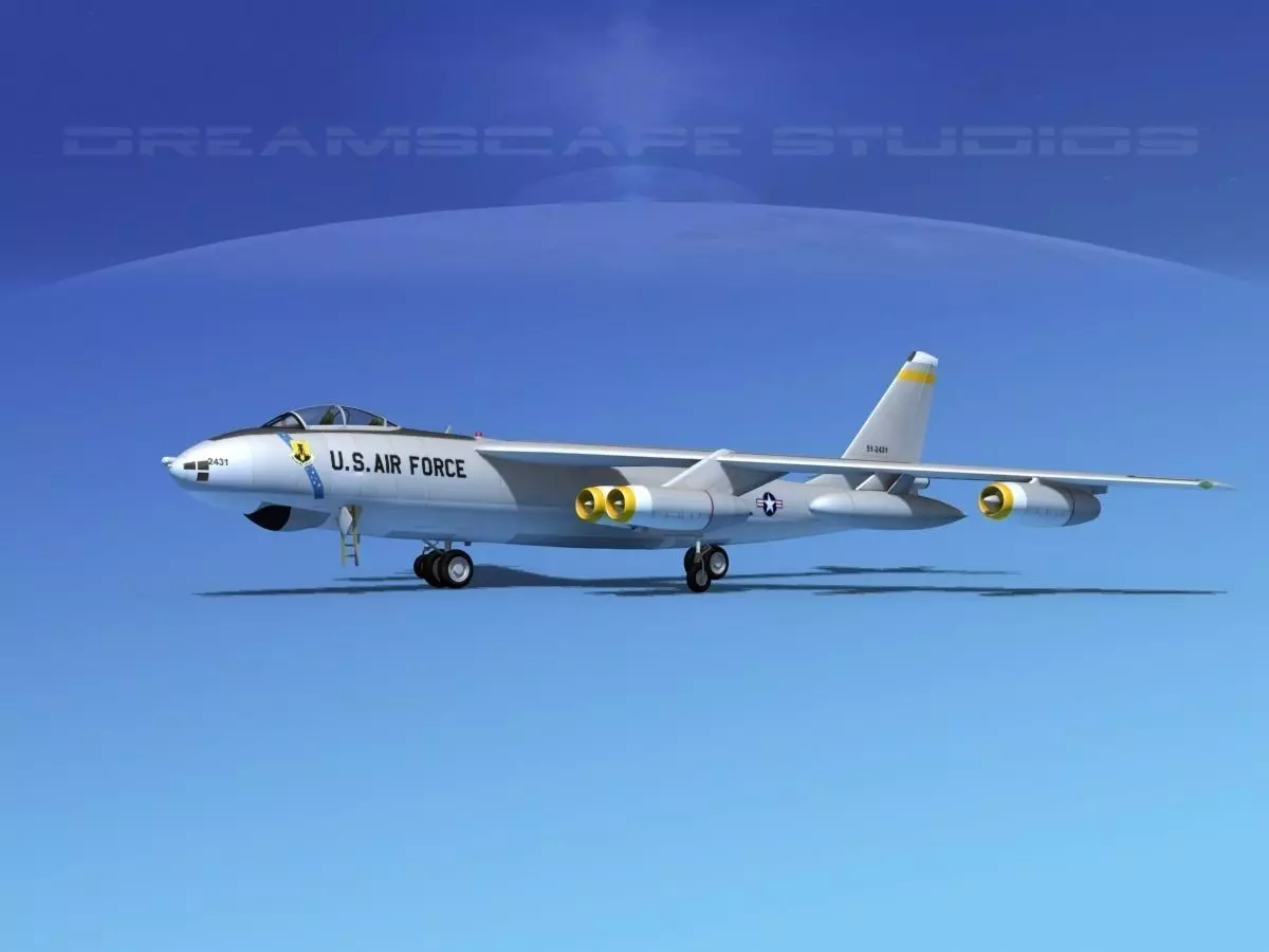 Boeing B-47B Stratojet V04 3D model