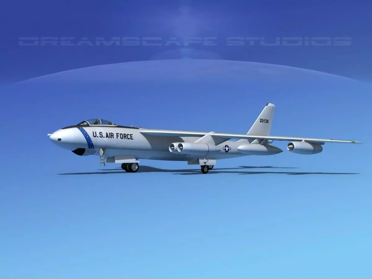 Boeing B-47E Stratojet V01 3D model_0