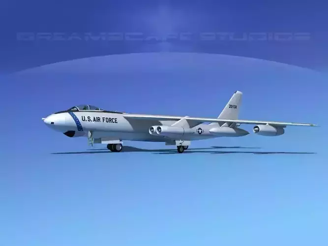 Boeing B-47E Stratojet V01 3D model