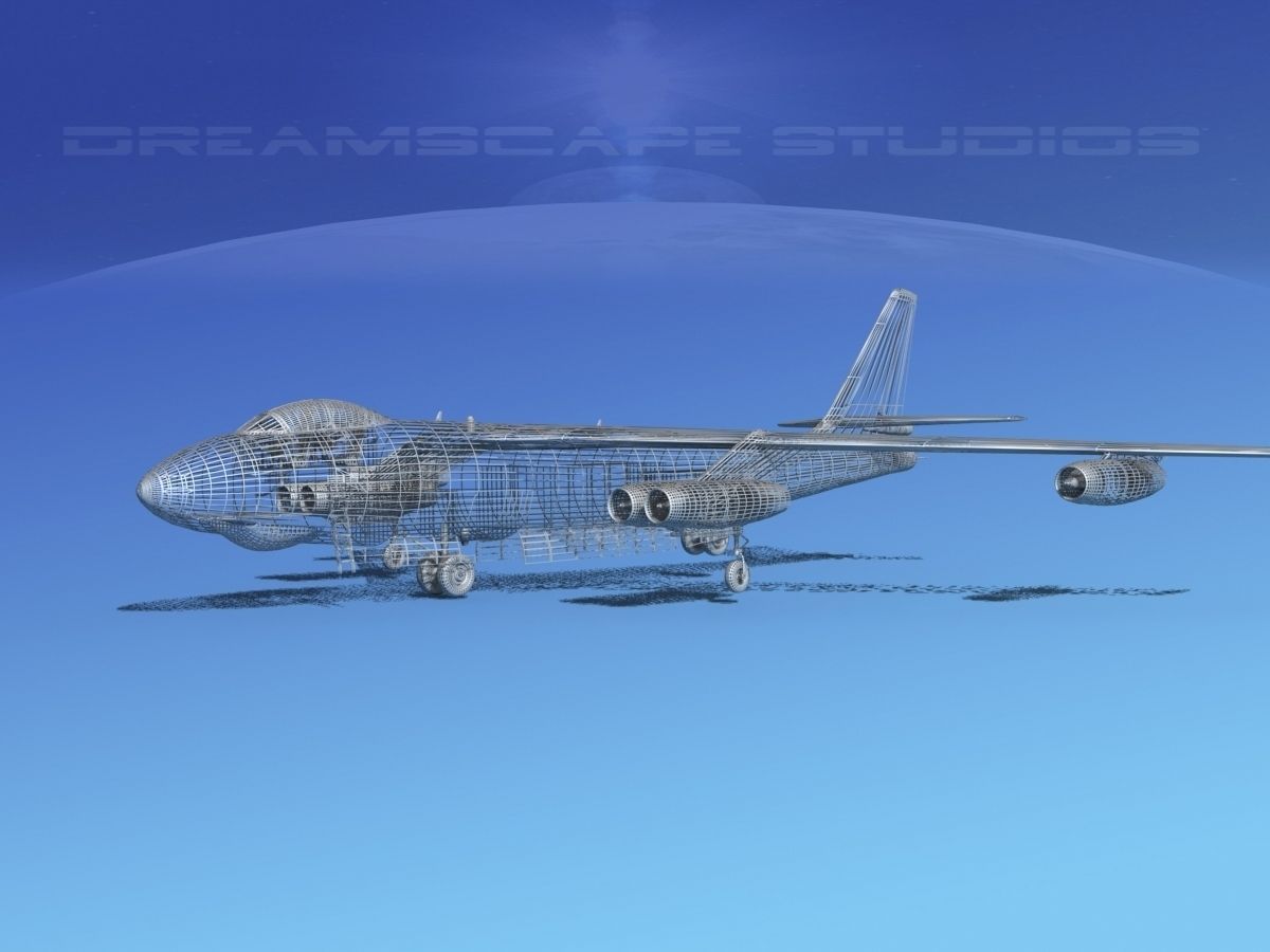 Boeing B-47E Stratojet V01 3D model_11