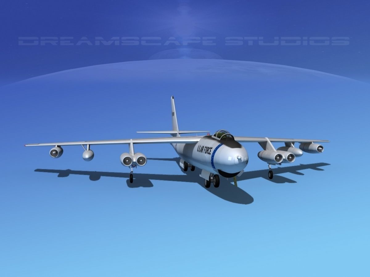 Boeing B-47E Stratojet V01 3D model_2