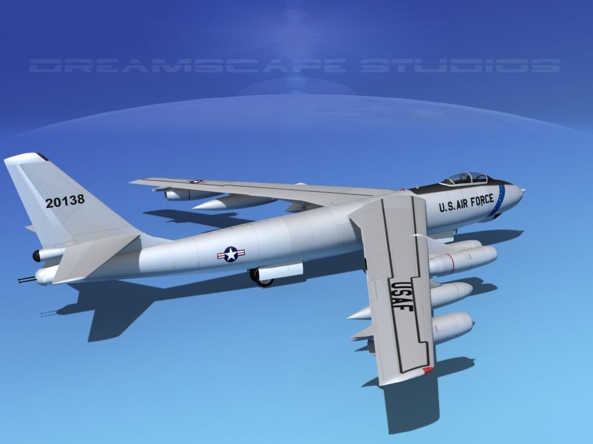 Boeing B-47E Stratojet V01 3D model_5
