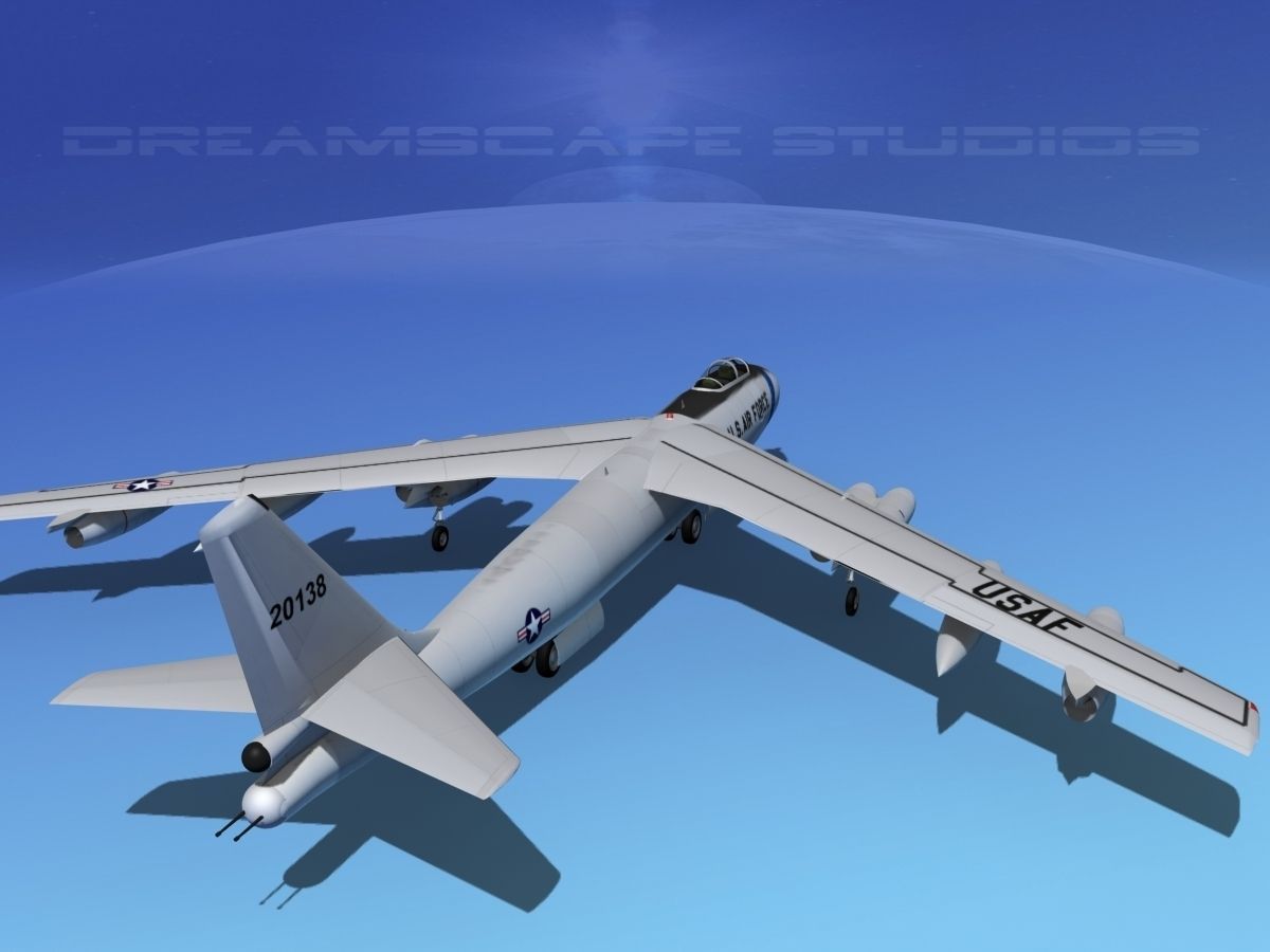 Boeing B-47E Stratojet V01 3D model_6