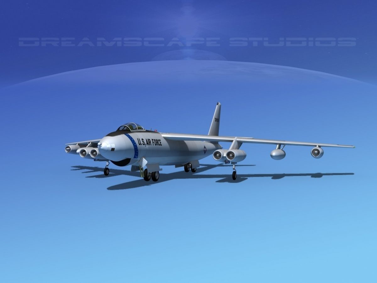 Boeing B-47E Stratojet V01 3D model_1