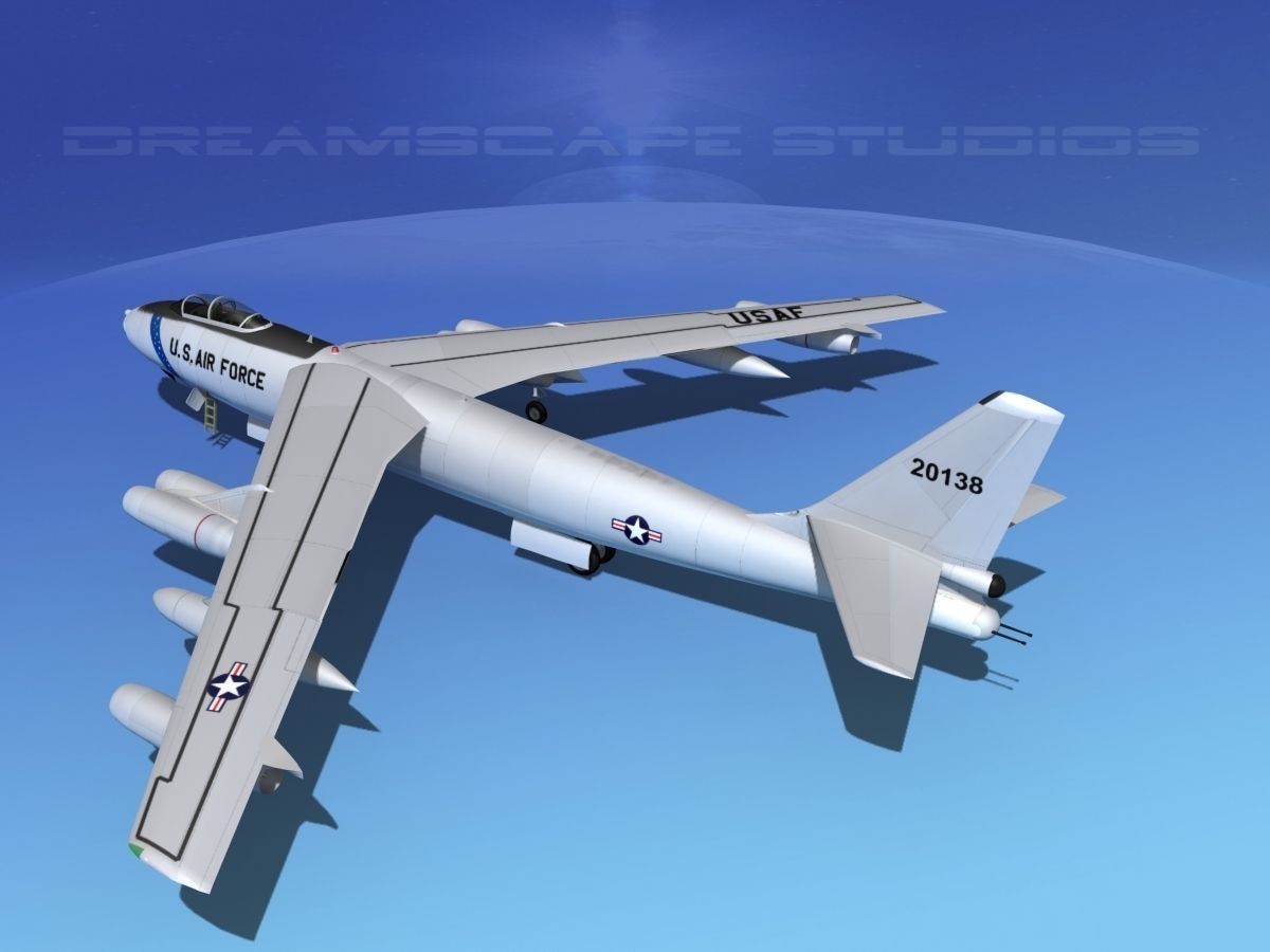 Boeing B-47E Stratojet V01 3D model_9