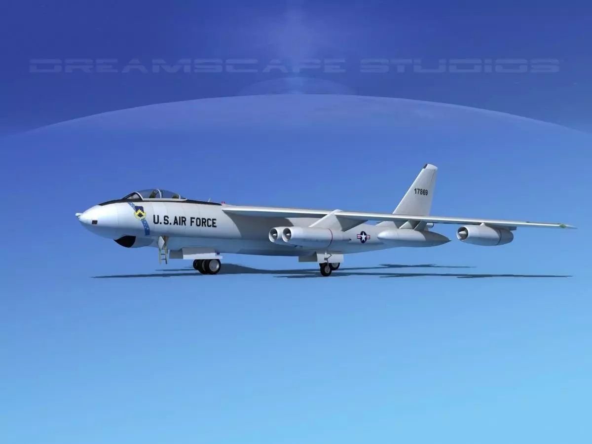 Boeing B-47E Stratojet V02 3D model