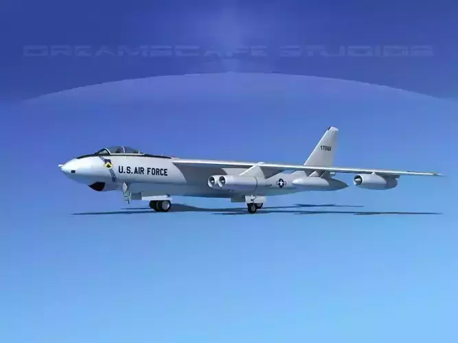 Boeing B-47E Stratojet V02 3D model