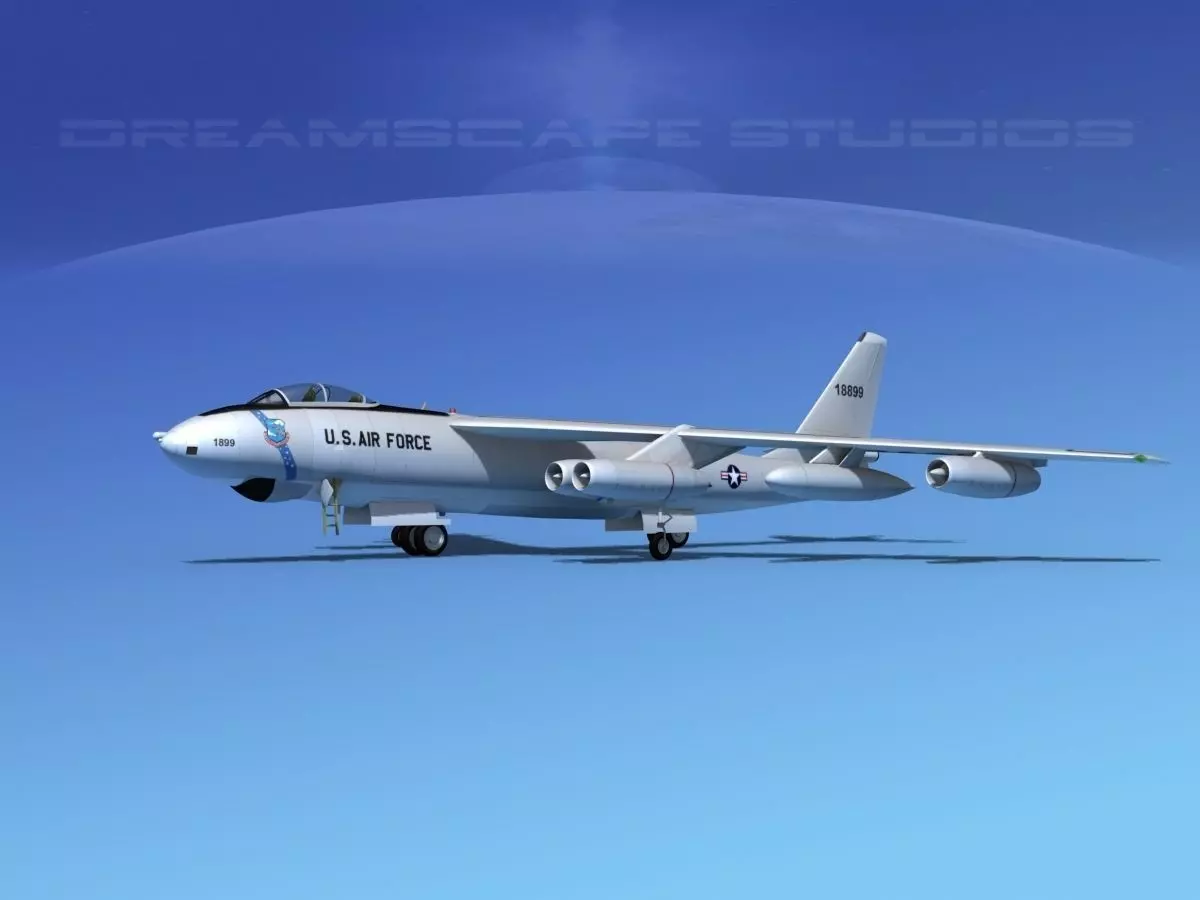 Boeing B-47E Stratojet V03 3D model