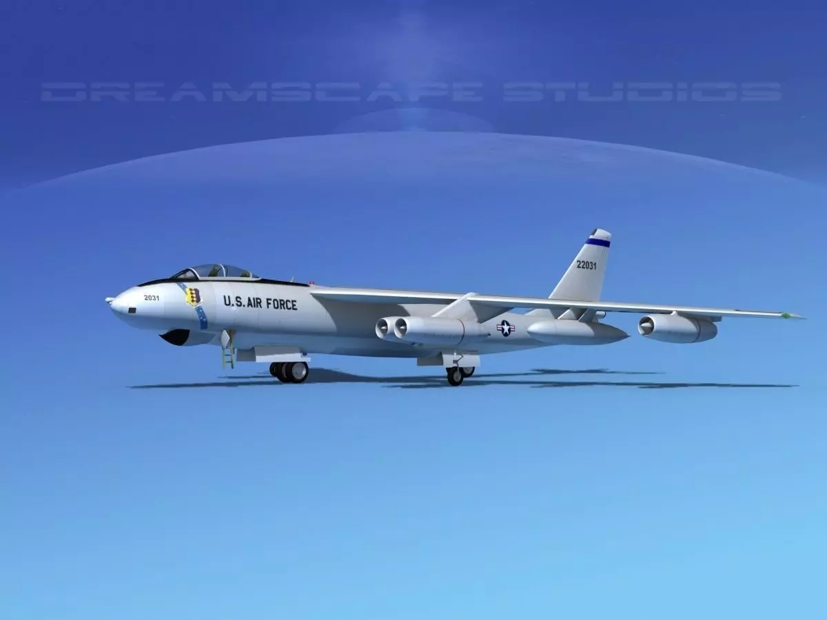 Boeing B-47E Stratojet V04 3D model