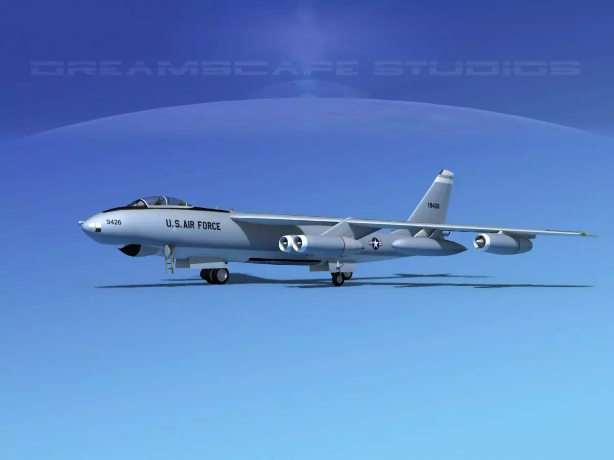 Boeing B-47E Stratojet V06 3D model