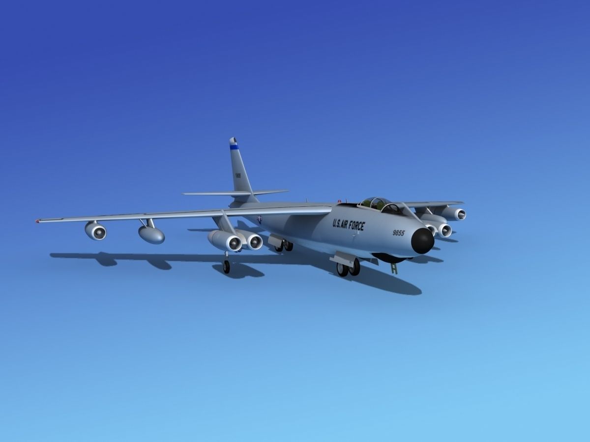 Boeing RB-47E Stratojet V02 3D model_3