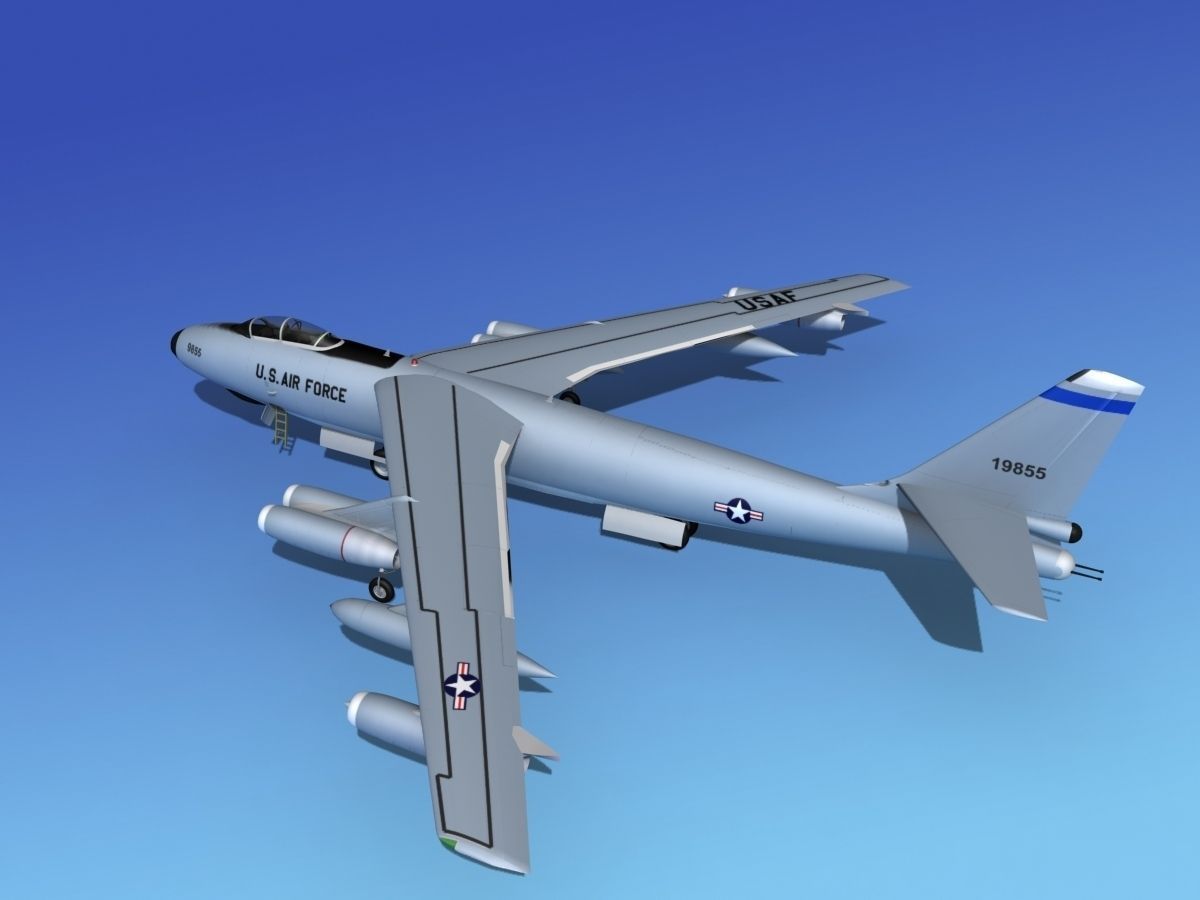Boeing RB-47E Stratojet V02 3D model_9