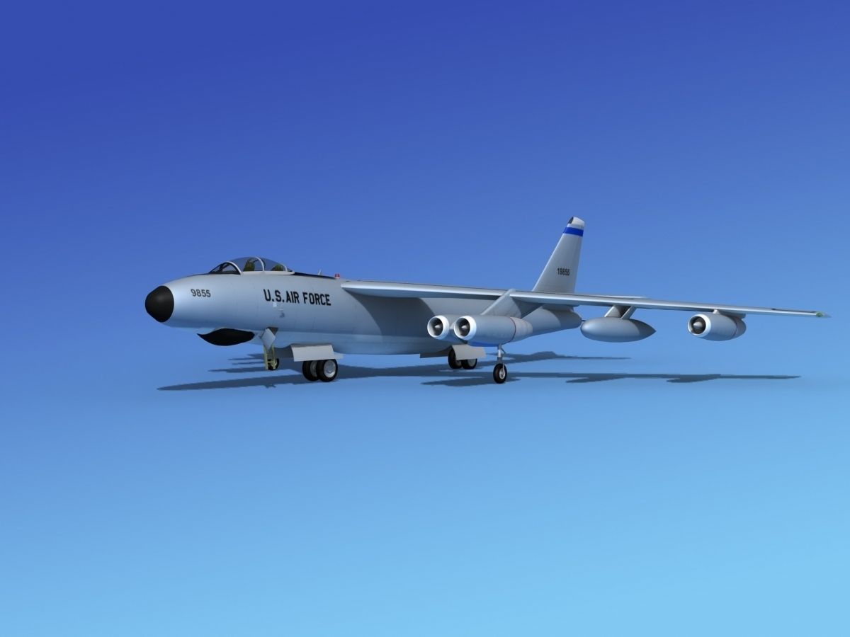 Boeing RB-47E Stratojet V02 3D model_1