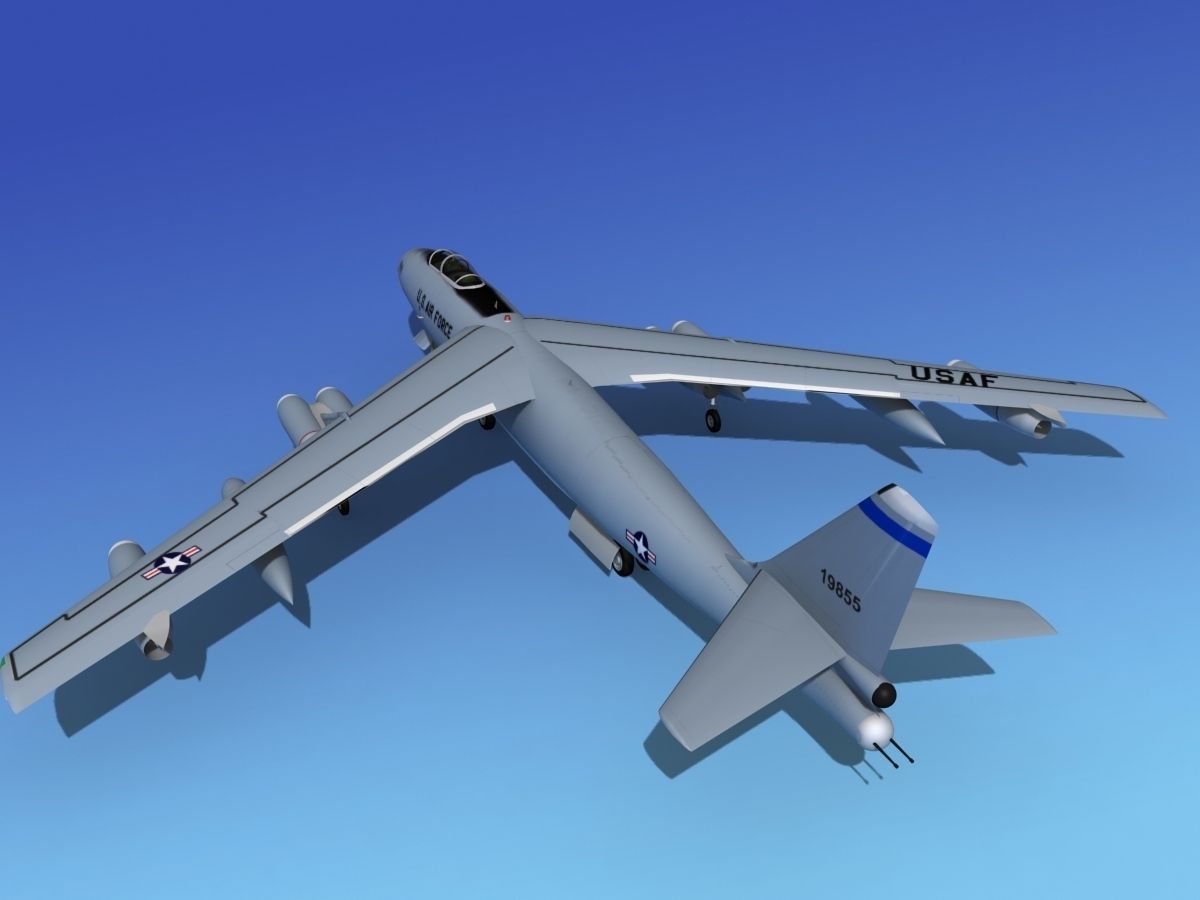 Boeing RB-47E Stratojet V02 3D model_8