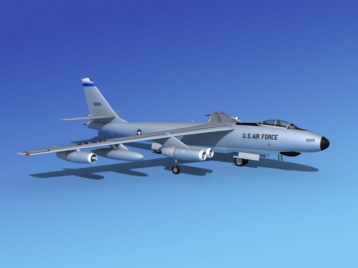 Boeing RB-47E Stratojet V02 3D model_4