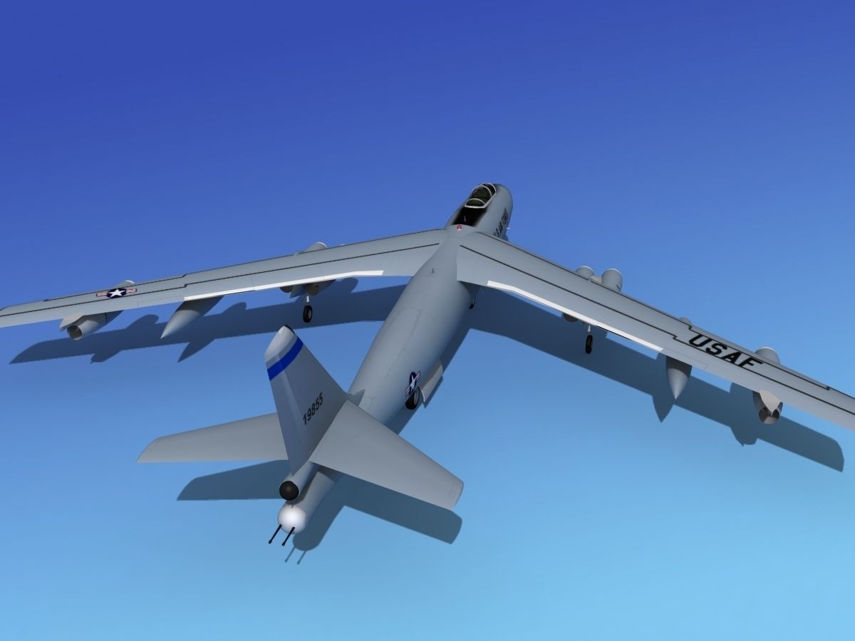 Boeing RB-47E Stratojet V02 3D model_7