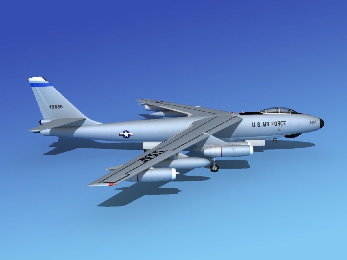 Boeing RB-47E Stratojet V02 3D model_5