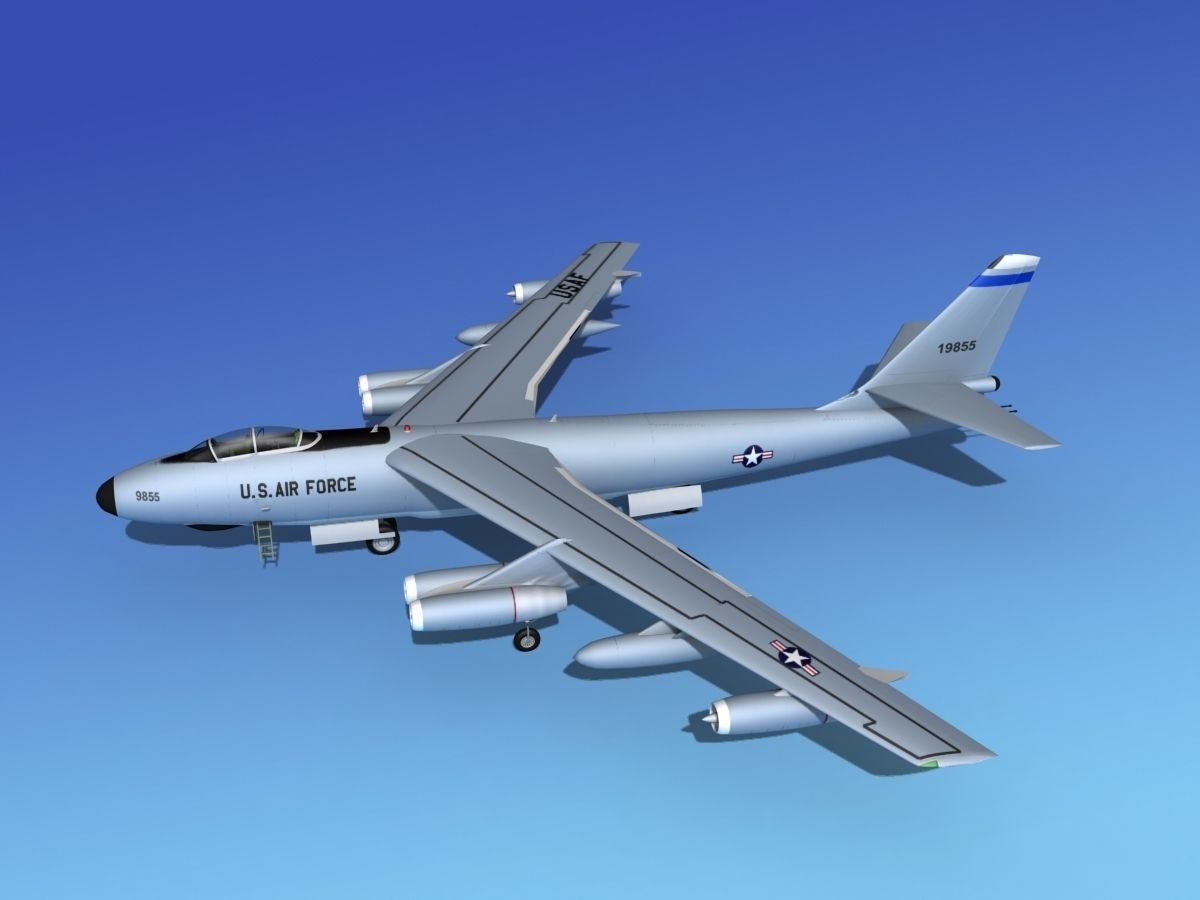Boeing RB-47E Stratojet V02 3D model_10