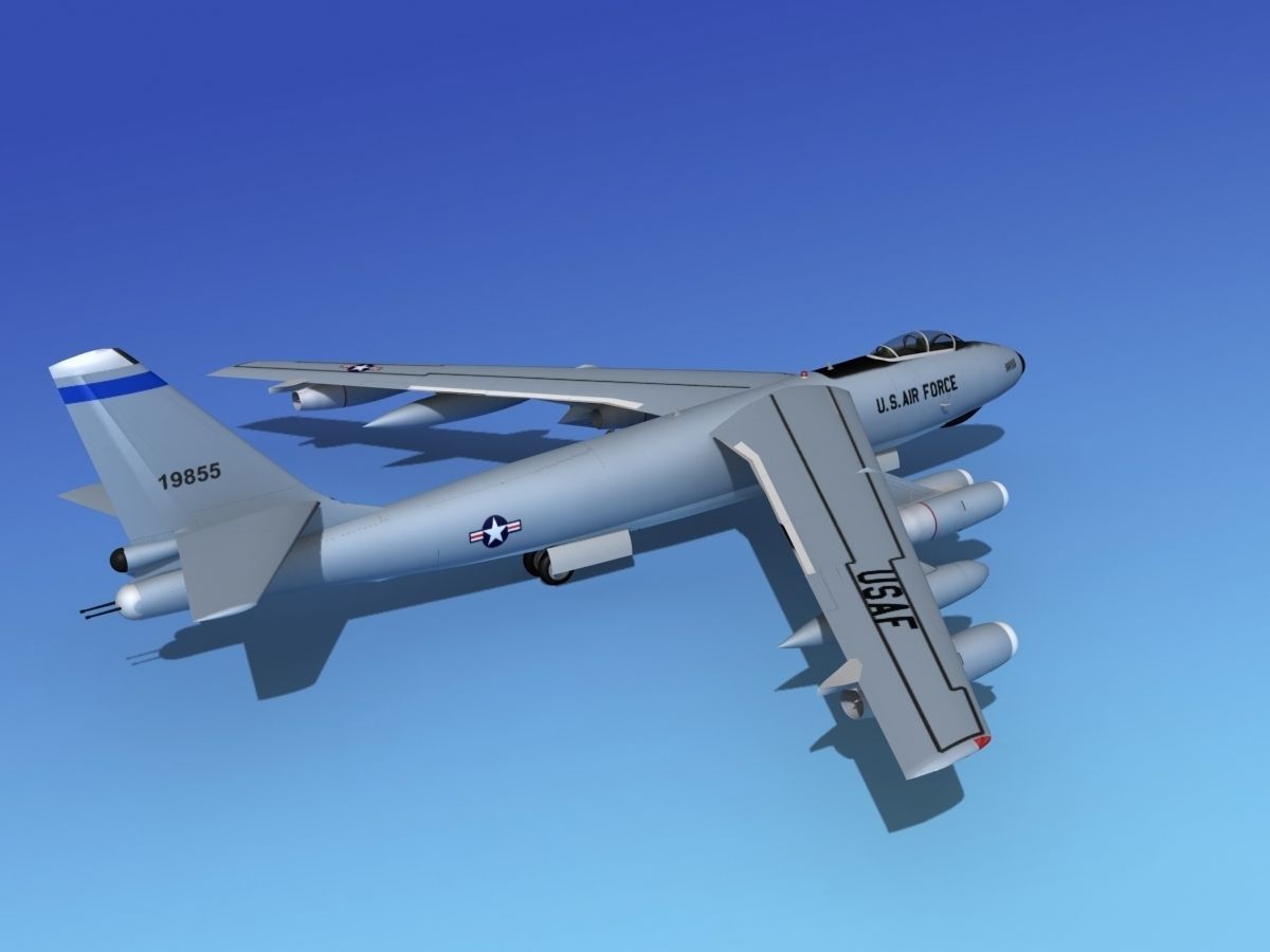 Boeing RB-47E Stratojet V02 3D model_6