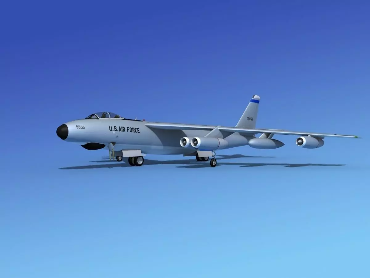 Boeing RB-47E Stratojet V02 3D model_0