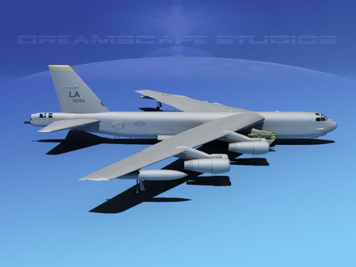 Boeing B-52H Stratofortress V01 3D model_4