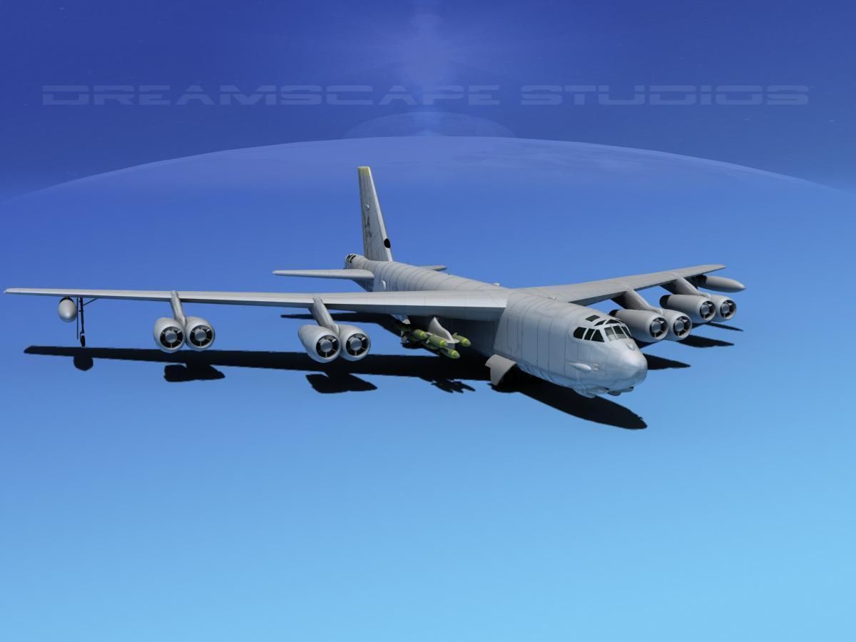 Boeing B-52H Stratofortress V01 3D model_2