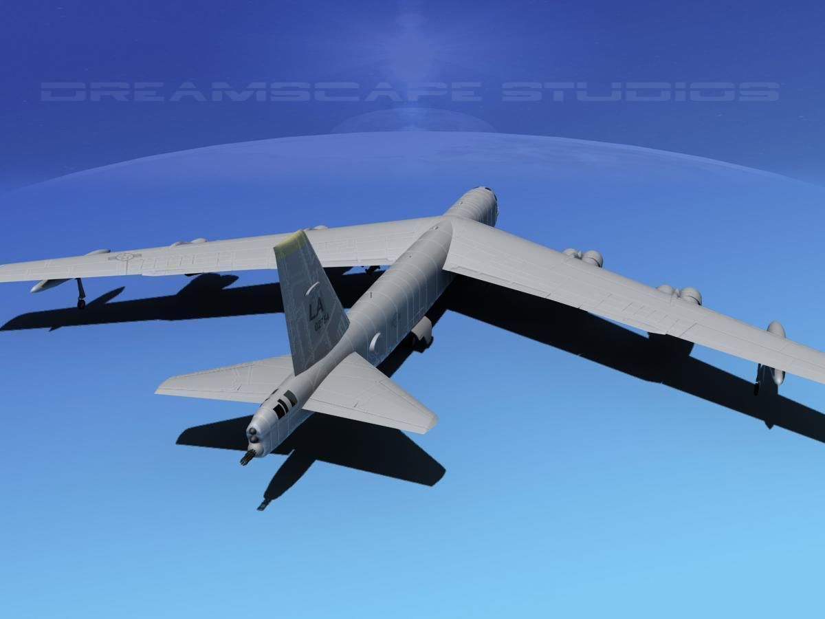 Boeing B-52H Stratofortress V01 3D model_6