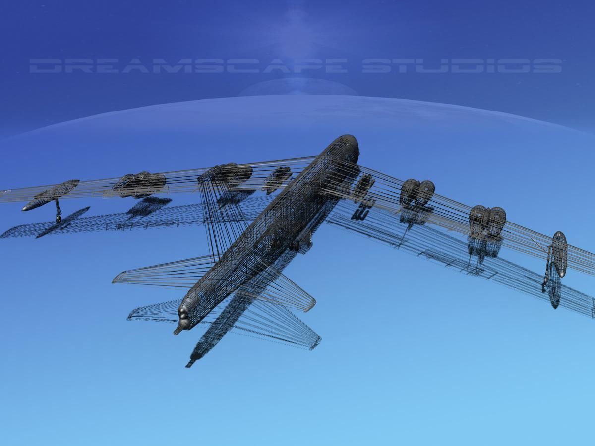 Boeing B-52H Stratofortress V01 3D model_12