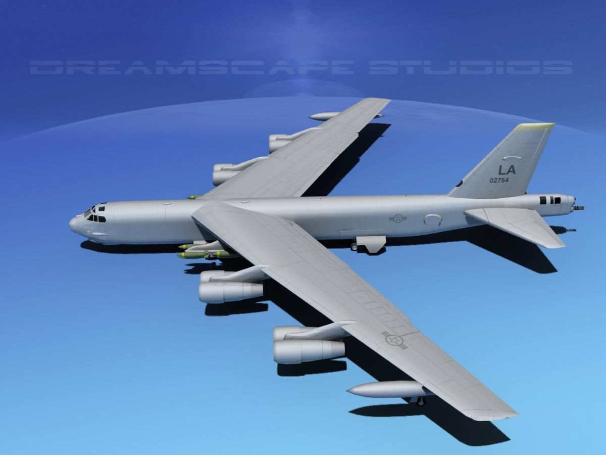 Boeing B-52H Stratofortress V01 3D model_9