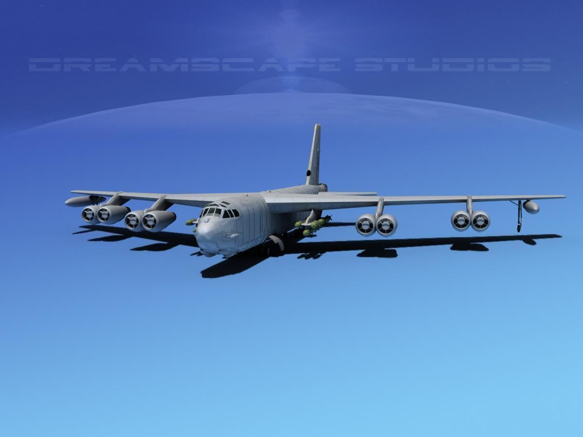 Boeing B-52H Stratofortress V01 3D model_1