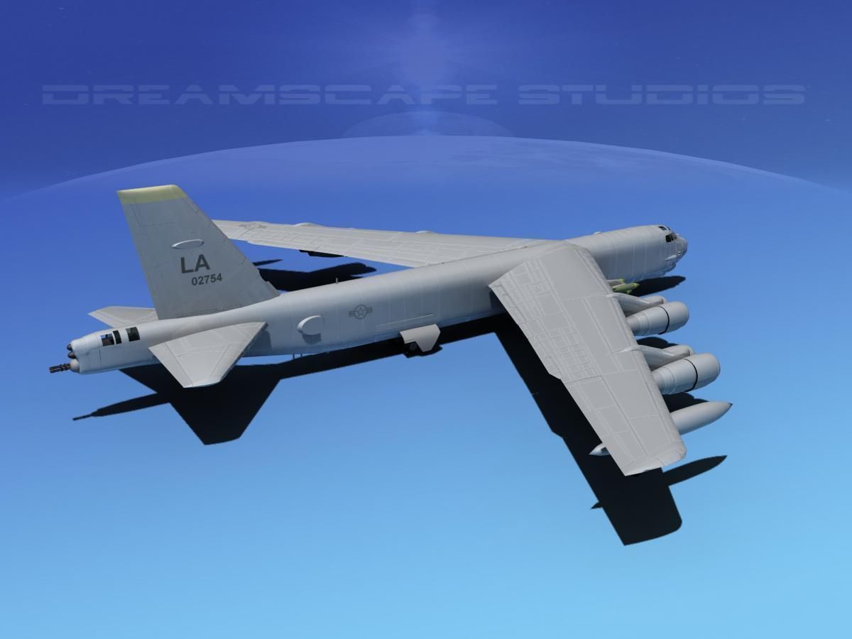 Boeing B-52H Stratofortress V01 3D model_5