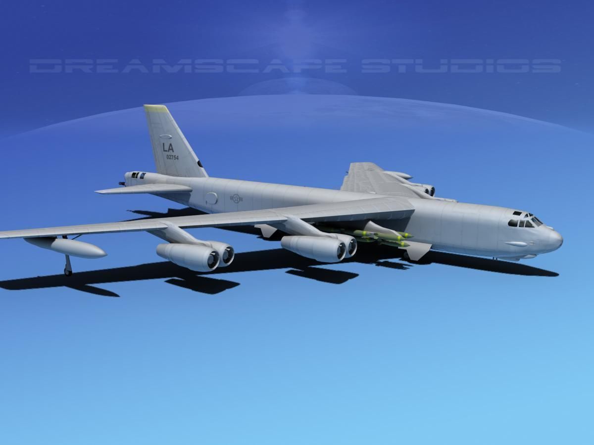 Boeing B-52H Stratofortress V01 3D model_3